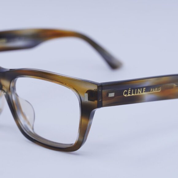 Celine CL50011F 055 Square Eyeglasses 49mm – Coloured Havana - Picture 6 of 10